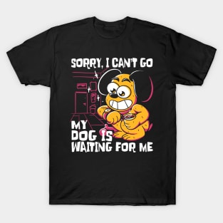 My Dog Is Waiting T-Shirt